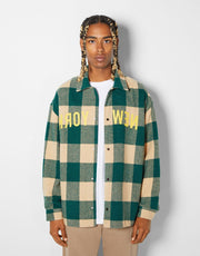Check flannel overshirt