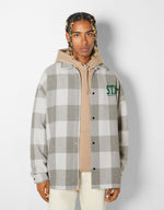 Load image into Gallery viewer, Check flannel overshirt
