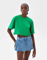 Load image into Gallery viewer, Sleeve cropped T-shirt
