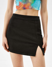 Comfort mini denim skirt