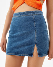 Comfort mini denim skirt