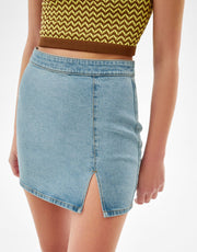 Comfort mini denim skirt